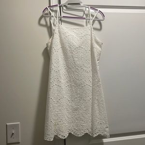 Jun & Ivy size L; color is white eyelet lace